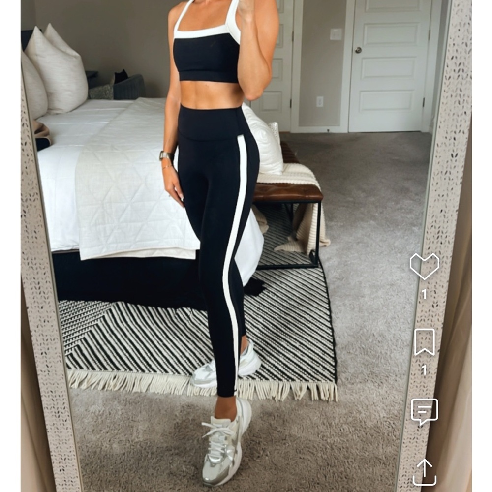 Vici Black and White Contrast Leggings